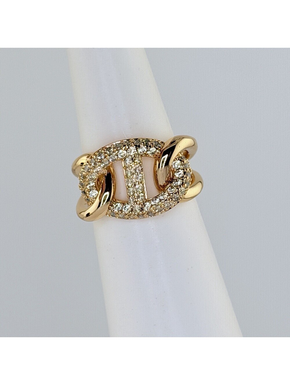 Bomb Party Ring Sz 7 "Infinite Days" Yellow Topaz on Yellow Gold RG38960
